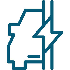 Electric Vehicle Icon