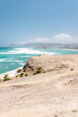Coastal view from dry land