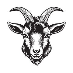  Modern Goat Head Vector Art for Creative Professionals.