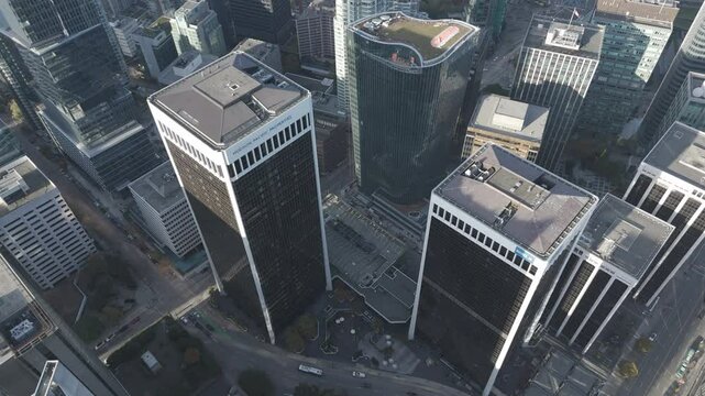 Downtown highrise office buildings