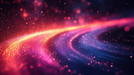 Fototapeta premium An abstract background depicting high-speed data transfer through optical fibers, symbolizing global connectivity.