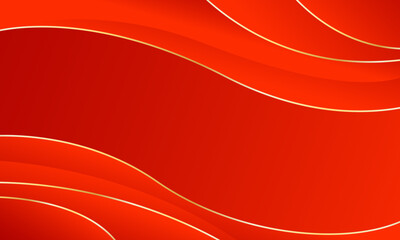 Elegant luxury background. Red modern dynamic wallpaper with wave shapes. Vector illustration. Suitable for web design, pages, templates, banners, and others