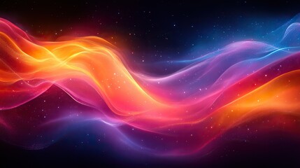 Fototapeta premium An abstract background of colorful lines, representing communication and the dynamic nature of technology.