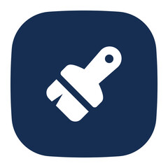 Paint brush icon. paint brush, paint, brush, color, painting, painter, tool, construction, repair, art. Vector icon illustration
