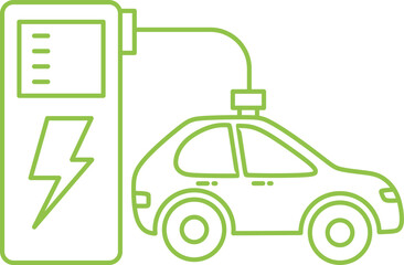 Electric Vehicle Icon