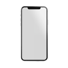 Modern Smartphone With Blank Screen Isolated On White Background