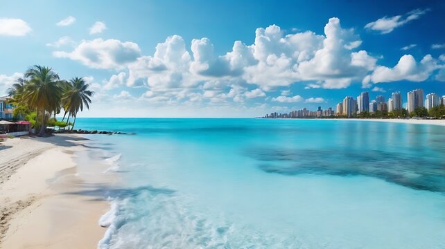 Beautiful beach sumber gelap island, south boreno, Indonesia