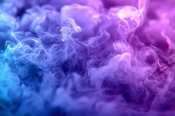 Fototapeta premium Abstract Swirling Purple and Blue Smoke