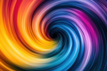 Obraz premium Swirling CMYK vortex spinning around a central point, with the colors remaining distinct and vibrant