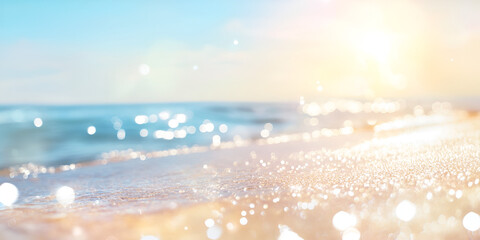 Sparkling Sunlit Beach


