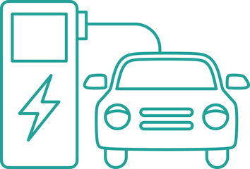 Electric Vehicle Icon