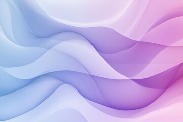 Obraz premium Softly curved lines in a minimalist background with a gradient from light blue to violet