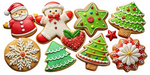 Get into the holiday spirit with our cheerful Christmas cookie clip art collection, ideal for festive baking and