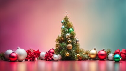 Obraz premium Christmas, softly colored background