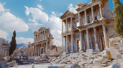 Obraz premium classic and spacious royal building