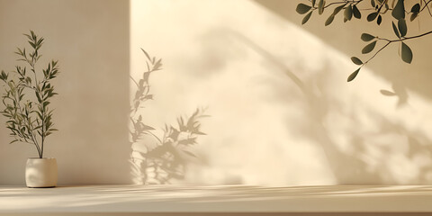 Shadows of Leaves on Wall

