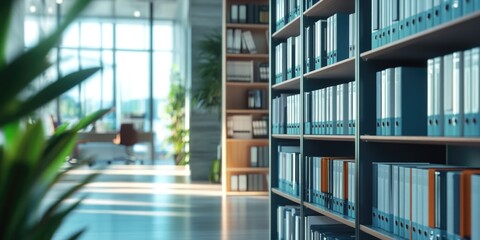 Vibrant Library Scene