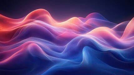 Fototapeta premium An abstract gradient background with blue and purple wave textures, illustrating technological advancements.