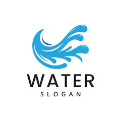 Fototapeta premium Water logo design illustration idea