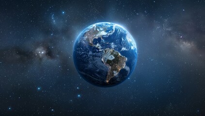 Fototapeta premium Earth From Space A Celestial Perspective