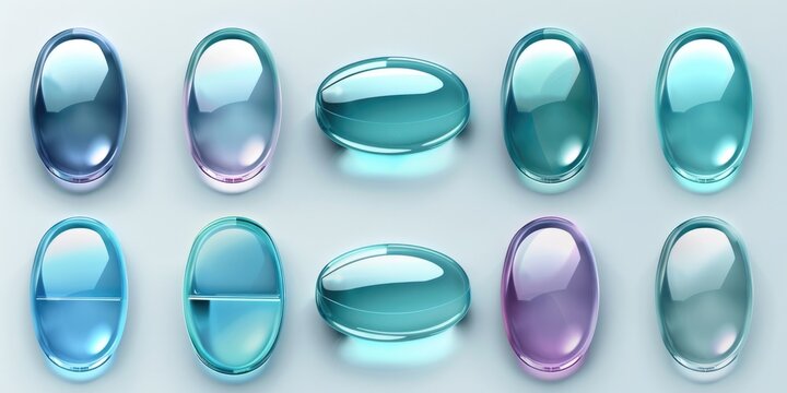 Shiny Button. Interactive Web Design: Aqua Pill Buttons for User Interface