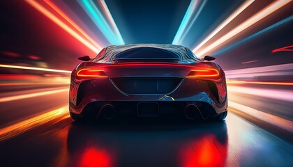 fast moving car