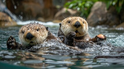 Sea Otter Exhibit: Observe playful sea otters as they float, use tools to crack open shells, and engage with visitors in a vibrant and interactive setting.
