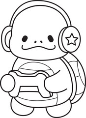 Free printable cute turtle for kindergarten.
Preschool outline printable education turtle animal.