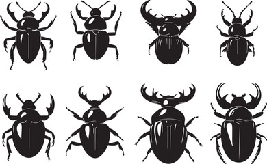 Set bugs. Hand drawn vector illustration	