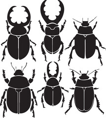 Set bugs. Hand drawn vector illustration	
