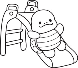 Free printable cute turtle for kindergarten.
Preschool outline printable education turtle animal.