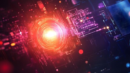 Obraz premium abstract futuristic data computer technology business background. 