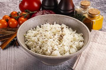 Indian cuisine jeera basmati rice