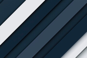 Obraz premium Abstract Geometric Pattern of Overlapping Diagonal Strips in Shades of Blue and White