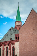 Fototapeta premium Frankfurt, a central German city on the Main River, Germany