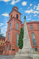 Frankfurt, a central German city on the Main River, Germany