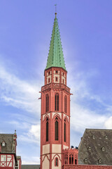 Frankfurt, a central German city on the Main River, Germany