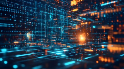 Obraz premium business background, innovation and high tech. 