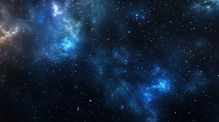 Obraz premium A vast expanse of starry outer space stretches across the scene, with countless stars twinkling like tiny diamonds against the infinite darkness. 