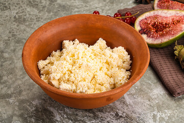 Delicous sheep cottage cheese curd