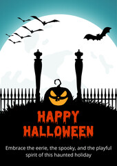 Halloween Design Post Sosial Media or poster design.
