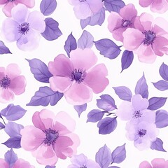 Watercolor Floral Pattern.