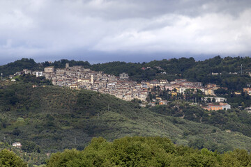 Fototapeta premium Olevano Romano, Lazio, Italy vista panoramica