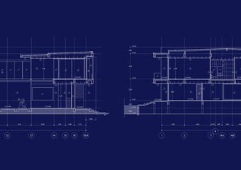 Floor plan designed building on the drawing.