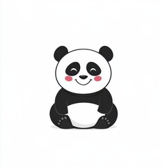Naklejka premium Cute Panda Bear.