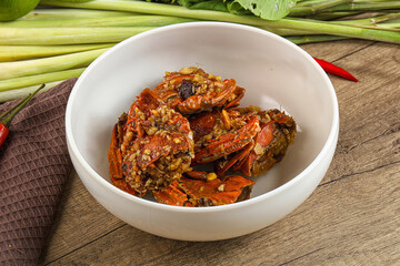 Steamed Spider crab Claws in tamatind sauce