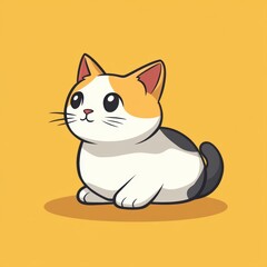 Cute Cartoon Cat.