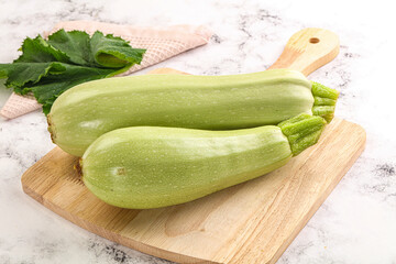 Raw frsh ripe zucchini vegetable