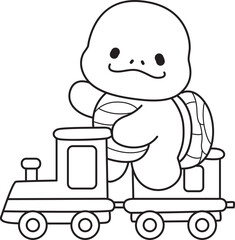 Free printable cute turtle for kindergarten.
Preschool outline printable education turtle animal.