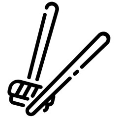 sushi outline vector icon